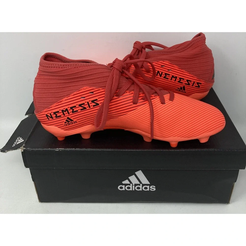 Adidas Predator Freak .3 L FG FY6289 Nemesis Red Lace Up Soccer Cleats Men's 5